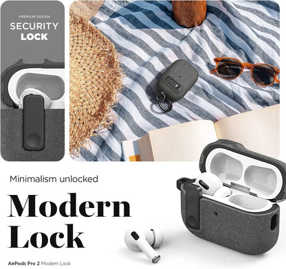 כיסוי סיליקון יוקרתי לאיירפודס - מגן קשיח עם נעילה מודרנית ועיצוב אלגנטי