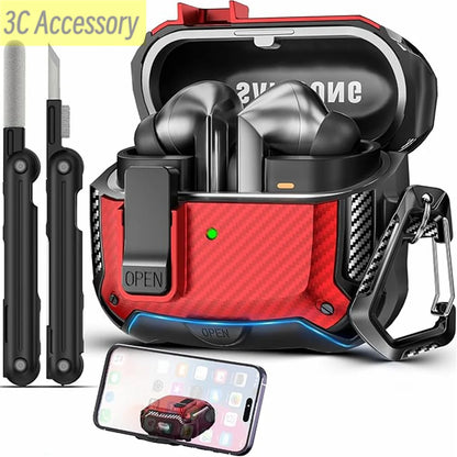 ערכת מגן ל־Galaxy Buds3 Pro – כולל נרתיק מוקשח, עט ניקוי ומחזיק מפתחות