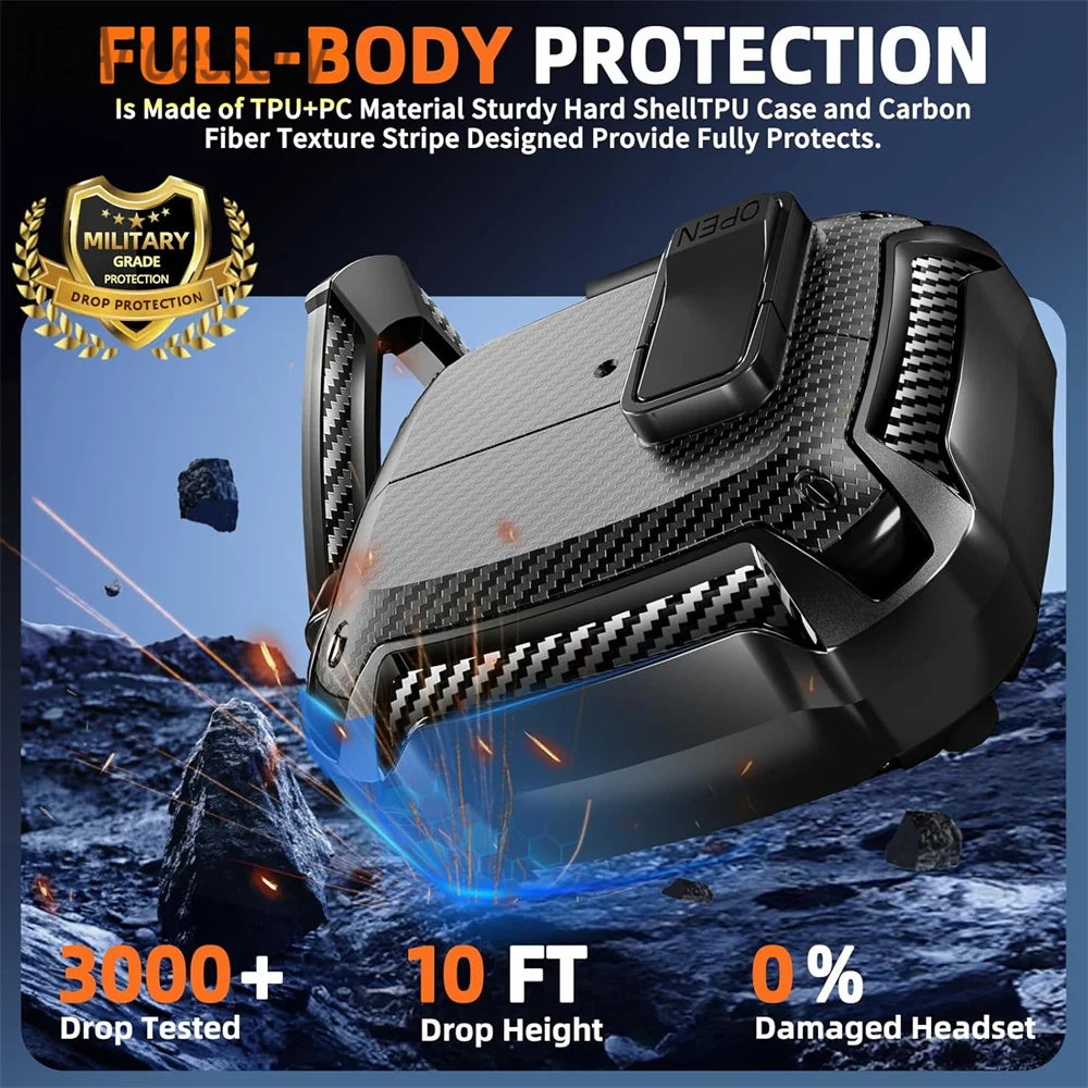 ערכת מגן ל־Galaxy Buds3 Pro – כולל נרתיק מוקשח, עט ניקוי ומחזיק מפתחות