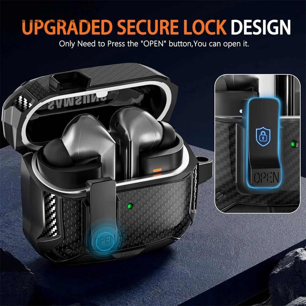 ערכת מגן ל־Galaxy Buds3 Pro – כולל נרתיק מוקשח, עט ניקוי ומחזיק מפתחות