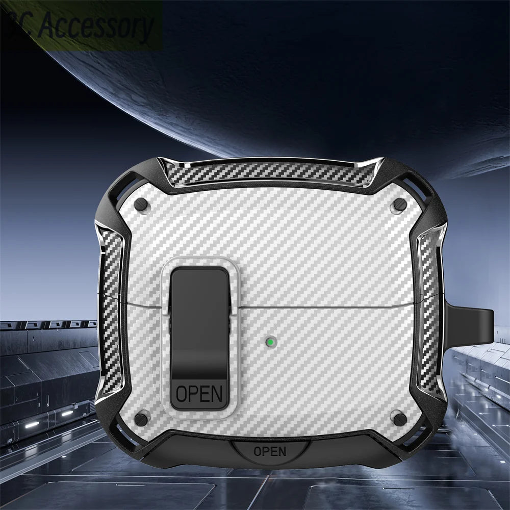 ערכת מגן ל־Galaxy Buds3 Pro – כולל נרתיק מוקשח, עט ניקוי ומחזיק מפתחות